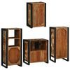 vidaXL Bathroom Furniture Set 4 pcs Multicolour Solid Reclaimed Wood