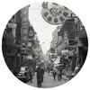 WallArt Wallpaper Circle Hong Kong the Old Days 142.5 cm