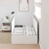 vidaXL Bed Frame with Storage White 90 x 190 cm Engineered wood