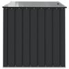 vidaXL Garden Storage Box Black 101.5 x 107 x 100 cm Steel