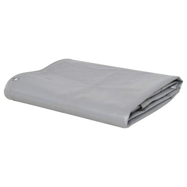 vidaXL Tarpaulin 650 g/m&sup2; 1.5x6 m Grey