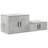vidaXL Storage Cabinet 2 pcs Concrete Grey 118 x 41 x 40 cm