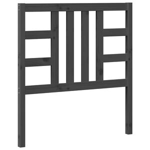 vidaXL Bed Headboard Grey 96x4x100 cm Solid Wood Pine