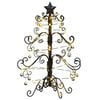 vidaXL Metal Christmas Tree with Stand Black 60 cm Powder-coated Steel