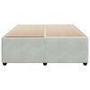 vidaXL Bed Frame without Mattress Light Grey 140x190 cm Velvet