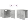 vidaXL Slim Storage Cabinet Concrete Grey 40x42.5x225 cm Engineered Wood