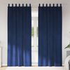 vidaXL Blackout Curtains 2 pcs Dark Blue 140 x 245 cm Velvet