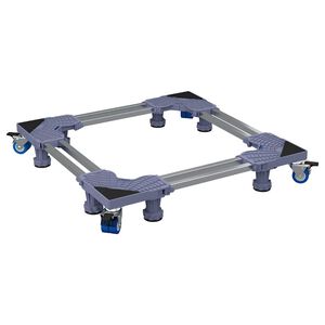 vidaXL Washing Machine Base Grey 67 x 67 x 12 cm Stainless Steel