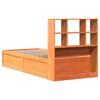 vidaXL Bed Frame without Mattress Wax Brown 90x200 cm Solid Wood Pine