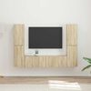 vidaXL TV Cabinet Set 6 pcs Sonoma Oak Engineered Wood