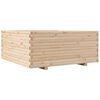 vidaXL Garden Planter 110x110x49.5 cm Solid Wood Pine