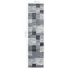 vidaXL Runner Rug BCF Grey 100x400 cm