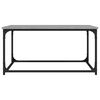 vidaXL Coffee Table Grey Sonoma 80x50x40 cm Engineered Wood and Iron
