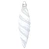 vidaXL Christmas Spiral Shape Ball 40 pcs White