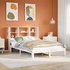 vidaXL Bookcase Bed without Mattress White 120x200cm Solid Wood Pine