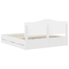 vidaXL Bed Frame with Drawer White 180 x 200 cm Engineer Wood