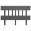 vidaXL Bed Headboard Grey 203.5x3x81 cm Solid Wood Pine