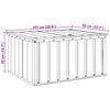 vidaXL Garden Storage Box Black 101 x 82 x 50 cm Steel