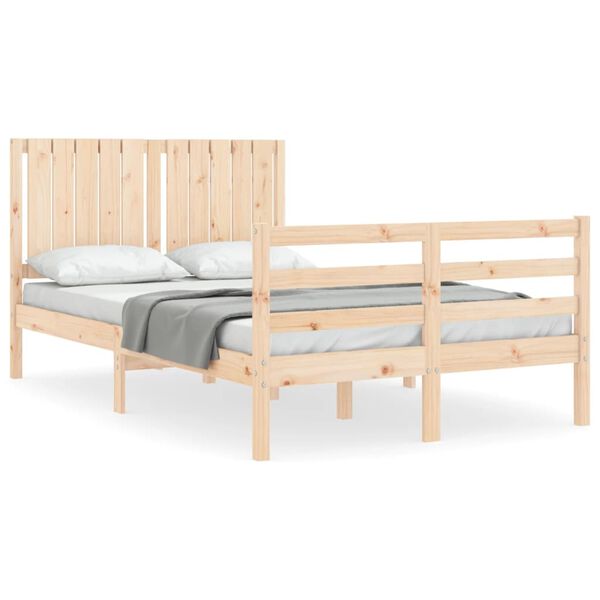 vidaXL Bed Frame without Mattress 120x200 cm Solid Wood