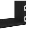 vidaXL Wall Shelves 3 pcs Black Oak 80x18x18 cm Engineered Wood