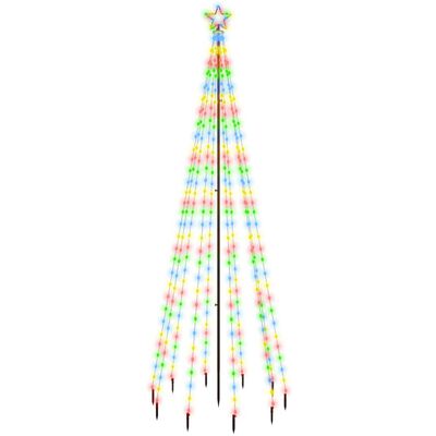vidaXL Christmas Tree with Spike Colourful 310 LEDs 300 cm