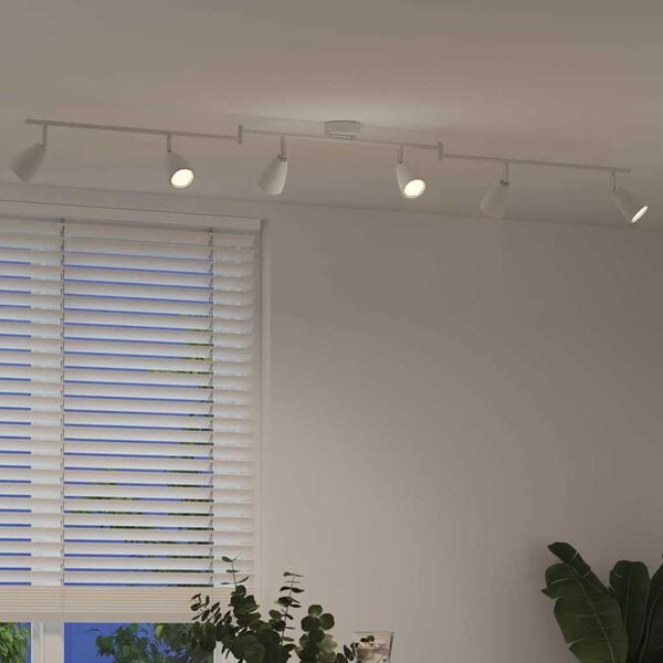 vidaXL Ceiling Spotlight White 176.5 x 12.5 x 13.5 cm Metal