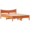vidaXL Bed Frame without Mattress Wax Brown 140x200 cm Solid Wood Pine