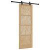 vidaXL Sliding Door ORKDAL 73.5 x 211 cm Solid Pine Wood Natural