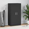 vidaXL Shoe Cabinet Black 55x35x108 cm Engineered wood