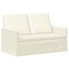 vidaXL 2 Seater Sofa Cream 130 x 81 x 82 cm Corduroy Fabric
