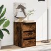 vidaXL Corner Chest of Drawers Smoked Oak 40x41x58 cm Engineered Wood