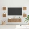 vidaXL TV Cabinet Set Wall-mounted 6 pcs Artisan Oak Engineered Wood