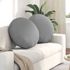 vidaXL Seat Cushions 2 pcs Cloud Grey &Oslash;80 x 29 cm Fabric