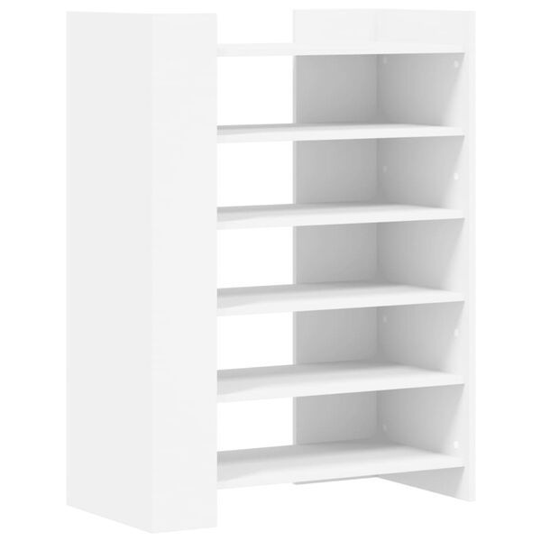 vidaXL Shoe Cabinet White 74.5x37.5x100 cm Engineered Wood
