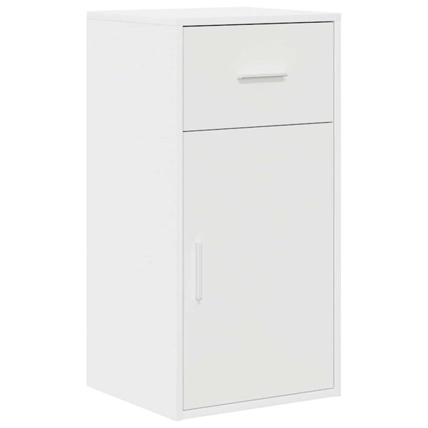 vidaXL Sideboard with Drawer White 38 x 34 x 75 cm
