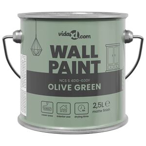 vidaXL Wall Paint Green 16.5 x 16.5 x 16 cm Wall Print