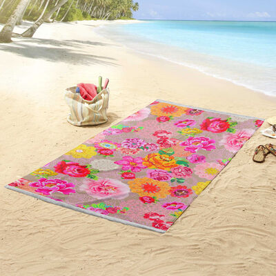 Happiness Beach Towel WOODSTOCK 100x180 cm Multicolour