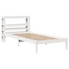 vidaXL Bed Frame without Mattress White 90x190 cm Single Solid Wood Pine