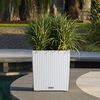 LECHUZA Planter CUBE Cottage 40 ALL-IN-ONE White