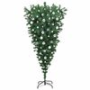 vidaXL Upside-down Artificial Pre-lit Christmas Tree with Ball Set PVC