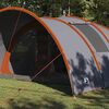 vidaXL Tunnel Tent with Roof Grey and Orange 710 x 460 x 245 cm