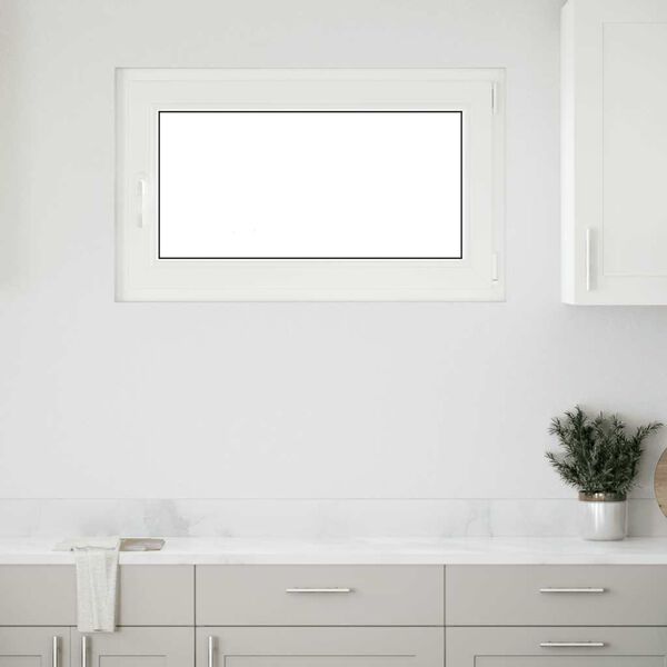 vidaXL Basement Window "RISOR" 100x60 cm Tilt&Turn DIN Right Anthracite
