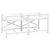 vidaXL Washing Machine Pedestal White Steel