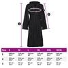 vidaXL Bathrobe KINN Black XXL Cotton