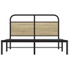 vidaXL Bed Frame Without Mattress 135x190 cm Double Sonoma Oak Engineered Wood