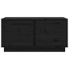 vidaXL Coffee Table Black 80x50x40 cm Solid Wood Pine
