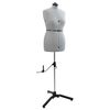 vidaXL Adjustable Dress Form Female Height Adjustable Grey M Velvet