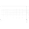 vidaXL Outdoor Wild Fence with Posts 50 x 1.2 m Galvanised Steel Mesh