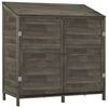 vidaXL Garden Shed Anthracite 102x52x112 cm Solid Wood Fir