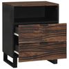 vidaXL Bedside Cabinet Walnut 50 x 33 x 62 cm Solid Acacia wood